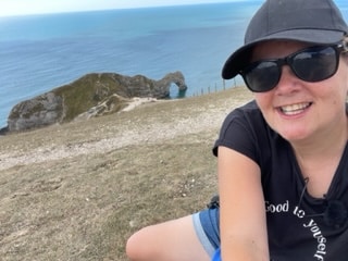 Durdle Door view from the coast path